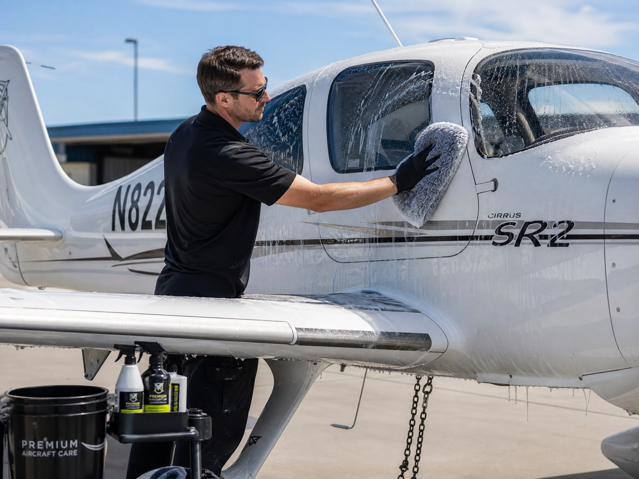 Hand Wash — Piston Single — Empire Aircraft Detailing
